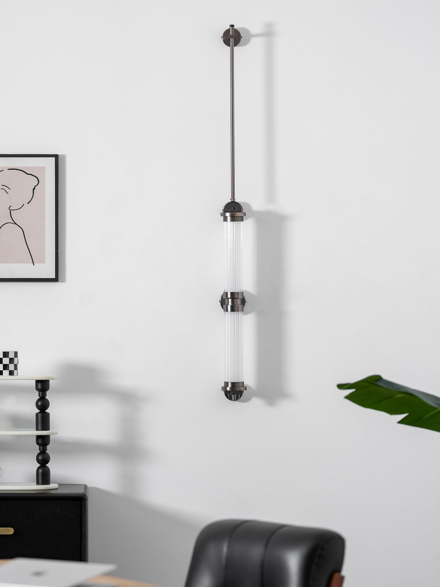 Myrtle Premium Nordic Art Vertical Glass Sconce Wall Lamp - Letslighting