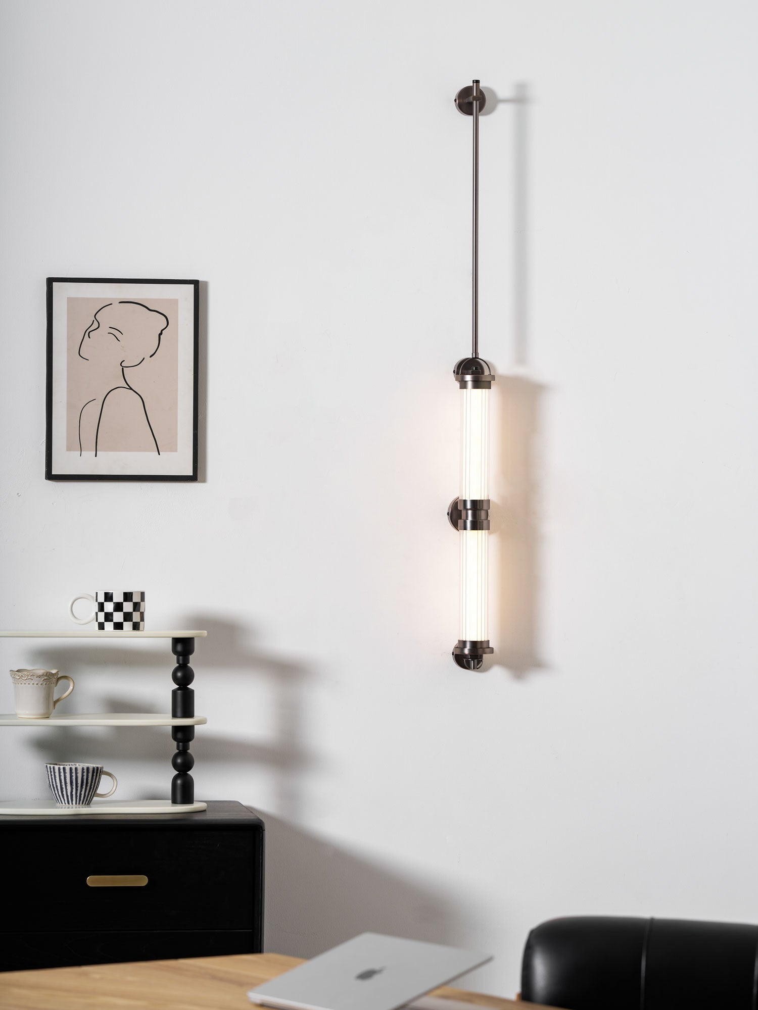 Myrtle Premium Nordic Art Vertical Glass Sconce Wall Lamp - Letslighting