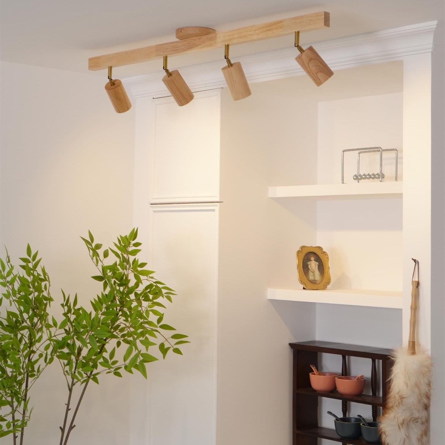 Aim Classical Wood Track Lighting Spotlight - Letslighting