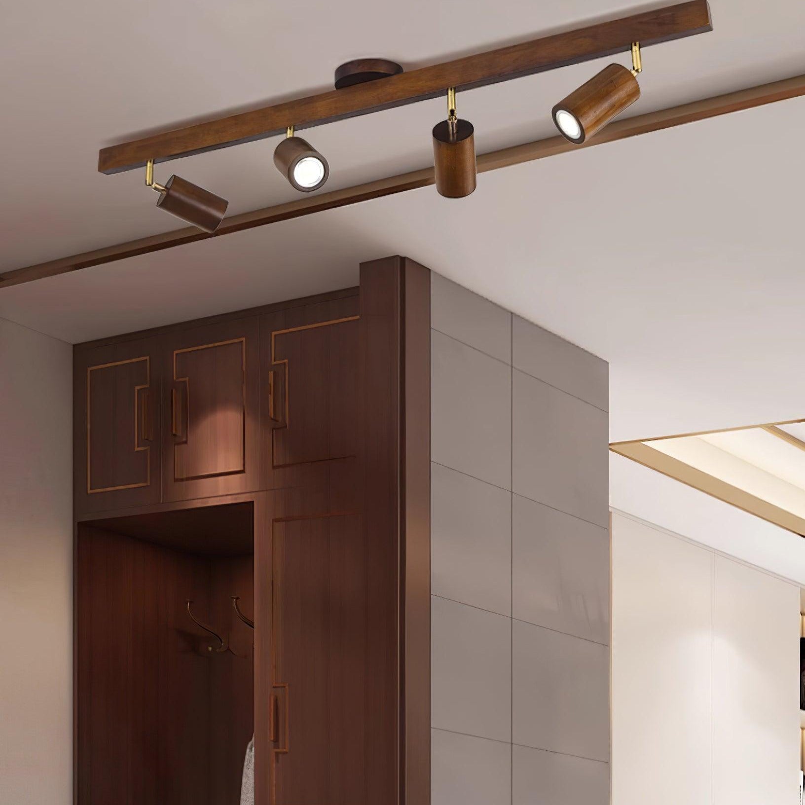 Aim Classical Wood Track Lighting Spotlight - Letslighting