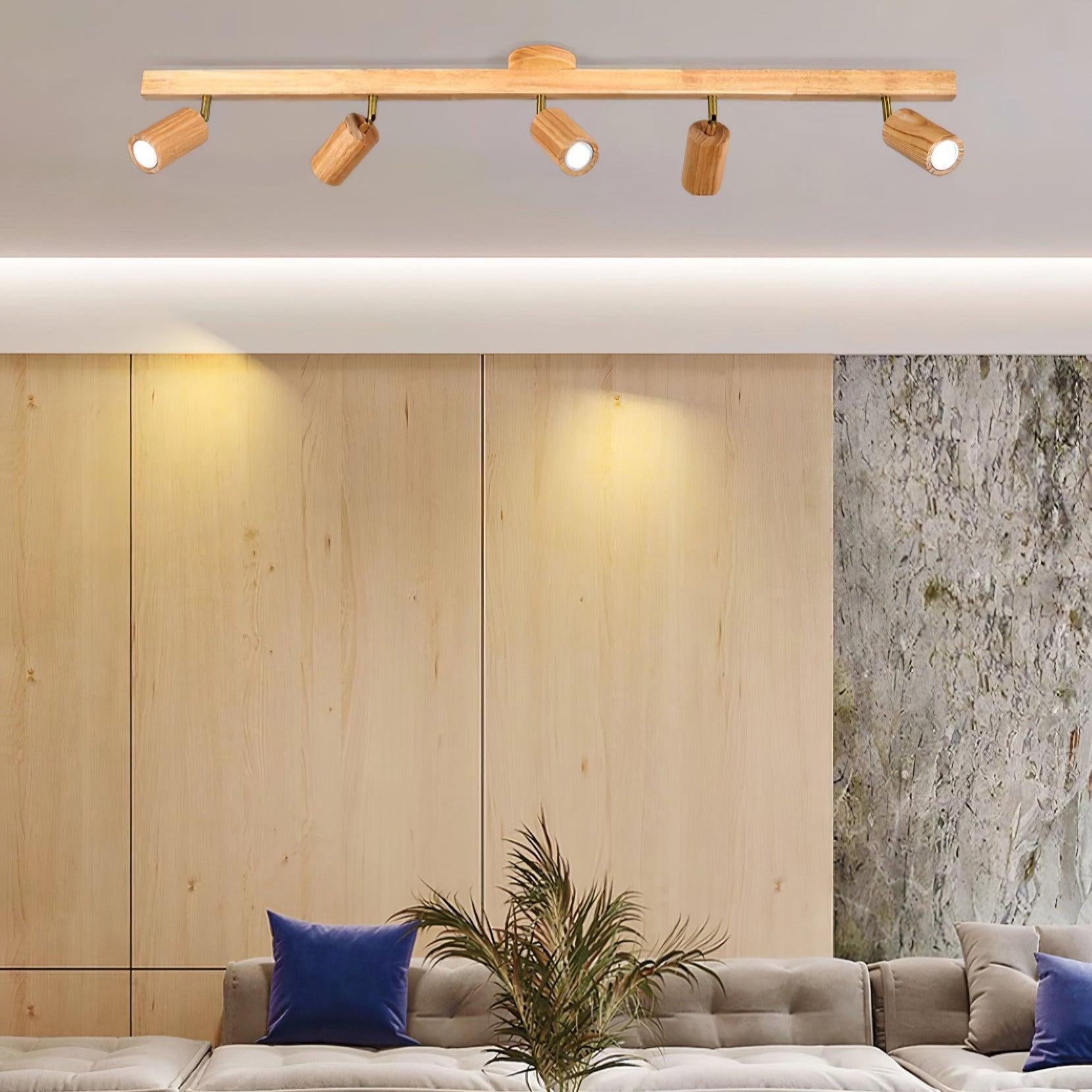 Aim Classical Wood Track Lighting Spotlight - Letslighting