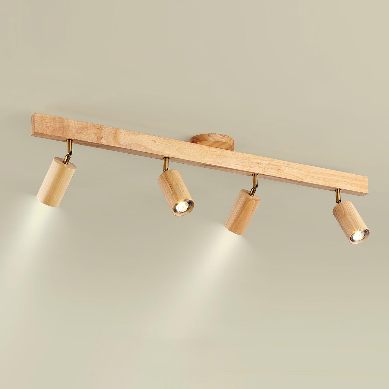 Aim Classical Wood Track Lighting Spotlight - Letslighting