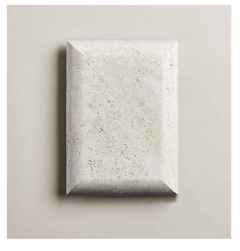 Mesa Modern Travertine & Metal Sconce