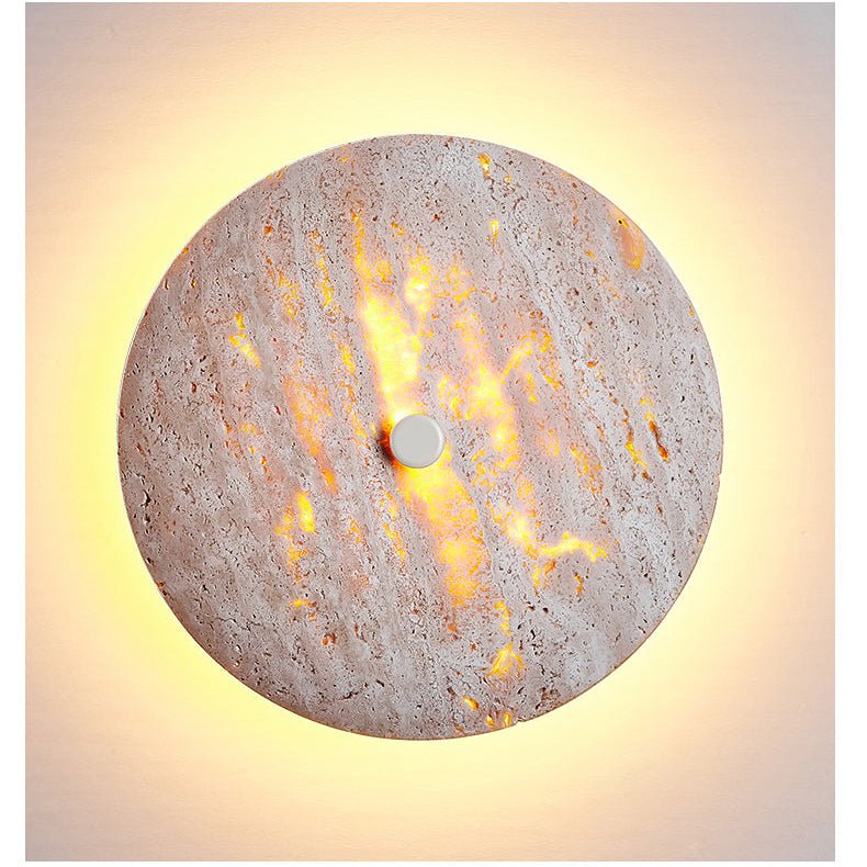 Mesa Minimalist Travertine Wall Light