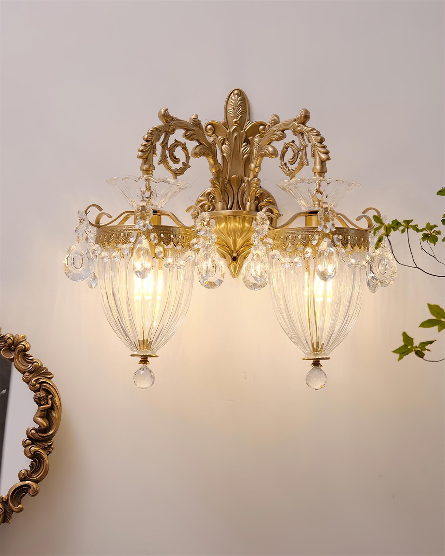 Elosia Gold Double Wall Lamp - Letslighting