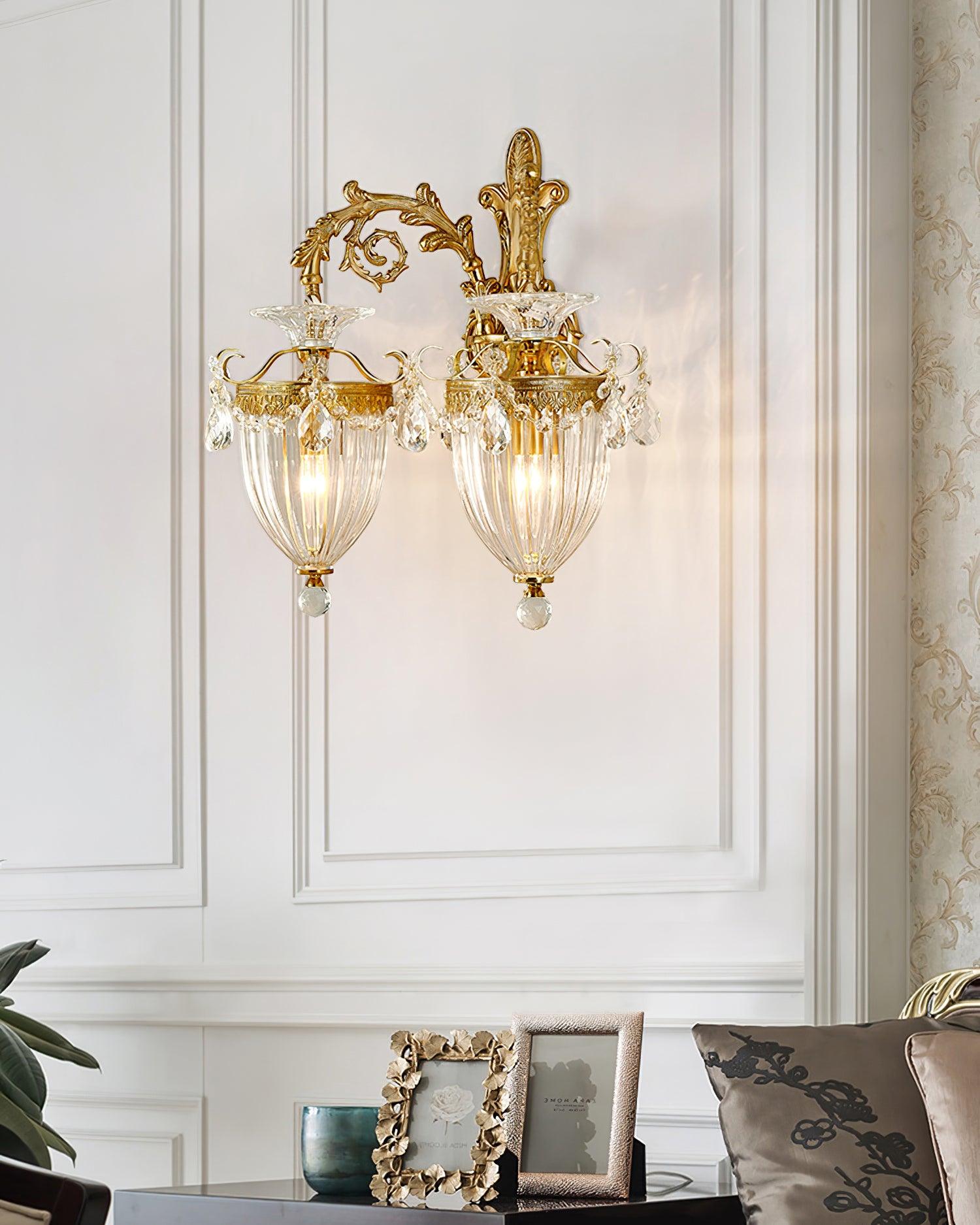 Elosia Gold Double Wall Lamp - Letslighting
