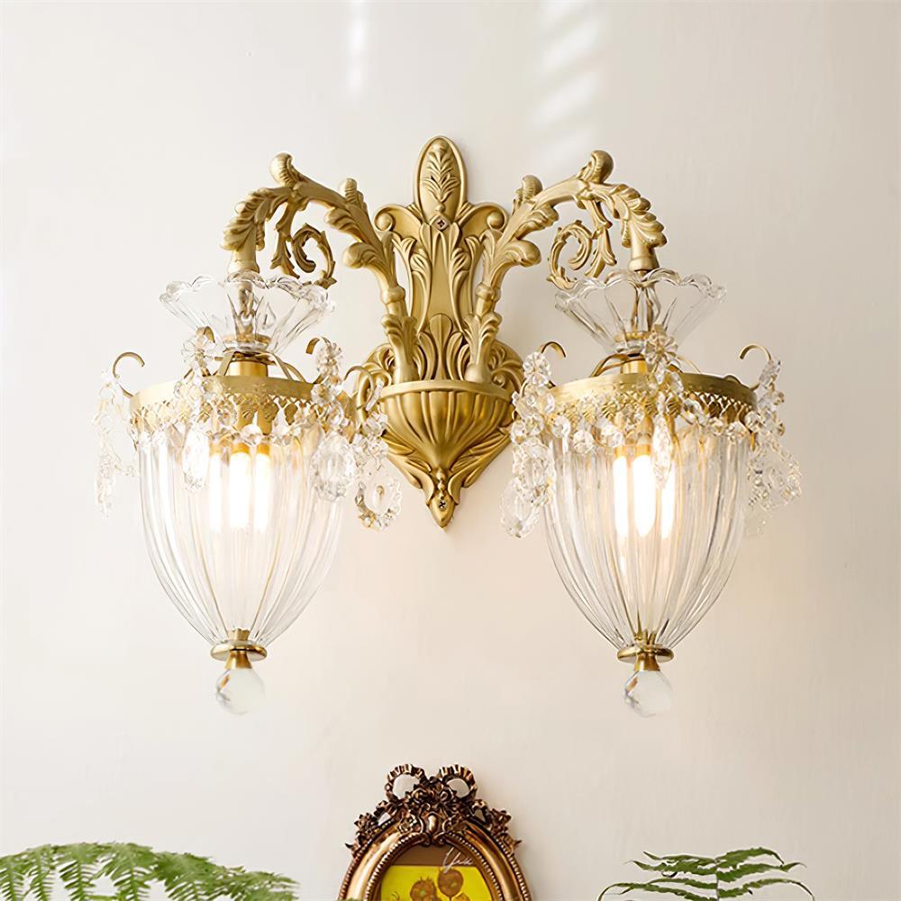 Elosia Gold Double Wall Lamp - Letslighting