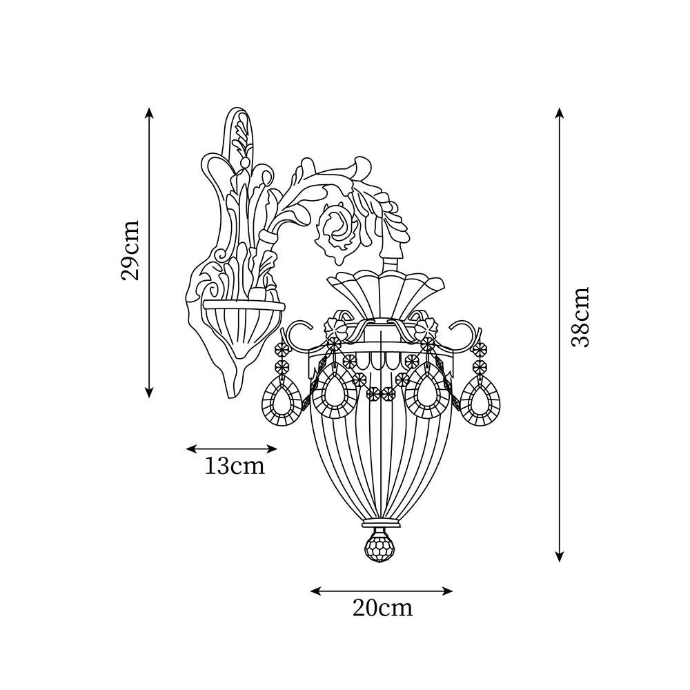 Elosia Gold Double Wall Lamp - Letslighting
