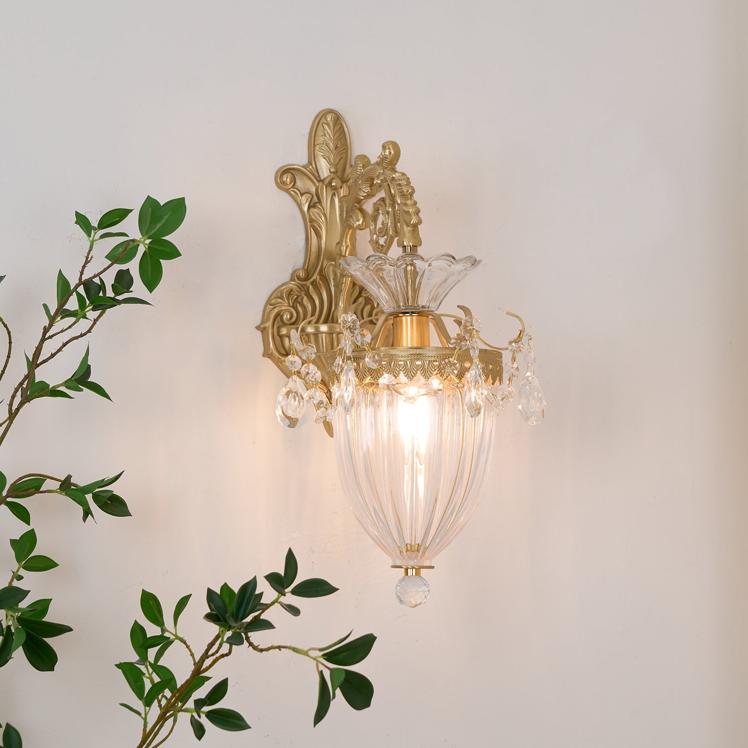 Elosia Gold Double Wall Lamp - Letslighting