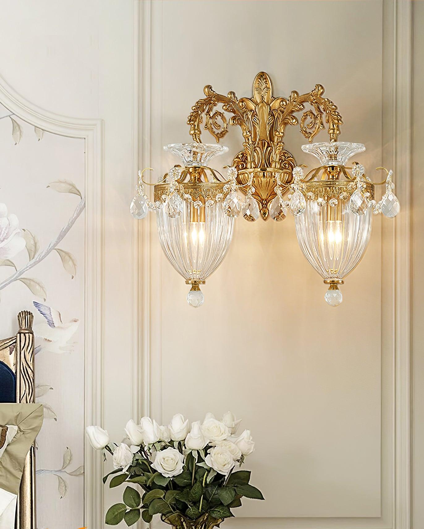 Elosia Gold Double Wall Lamp - Letslighting