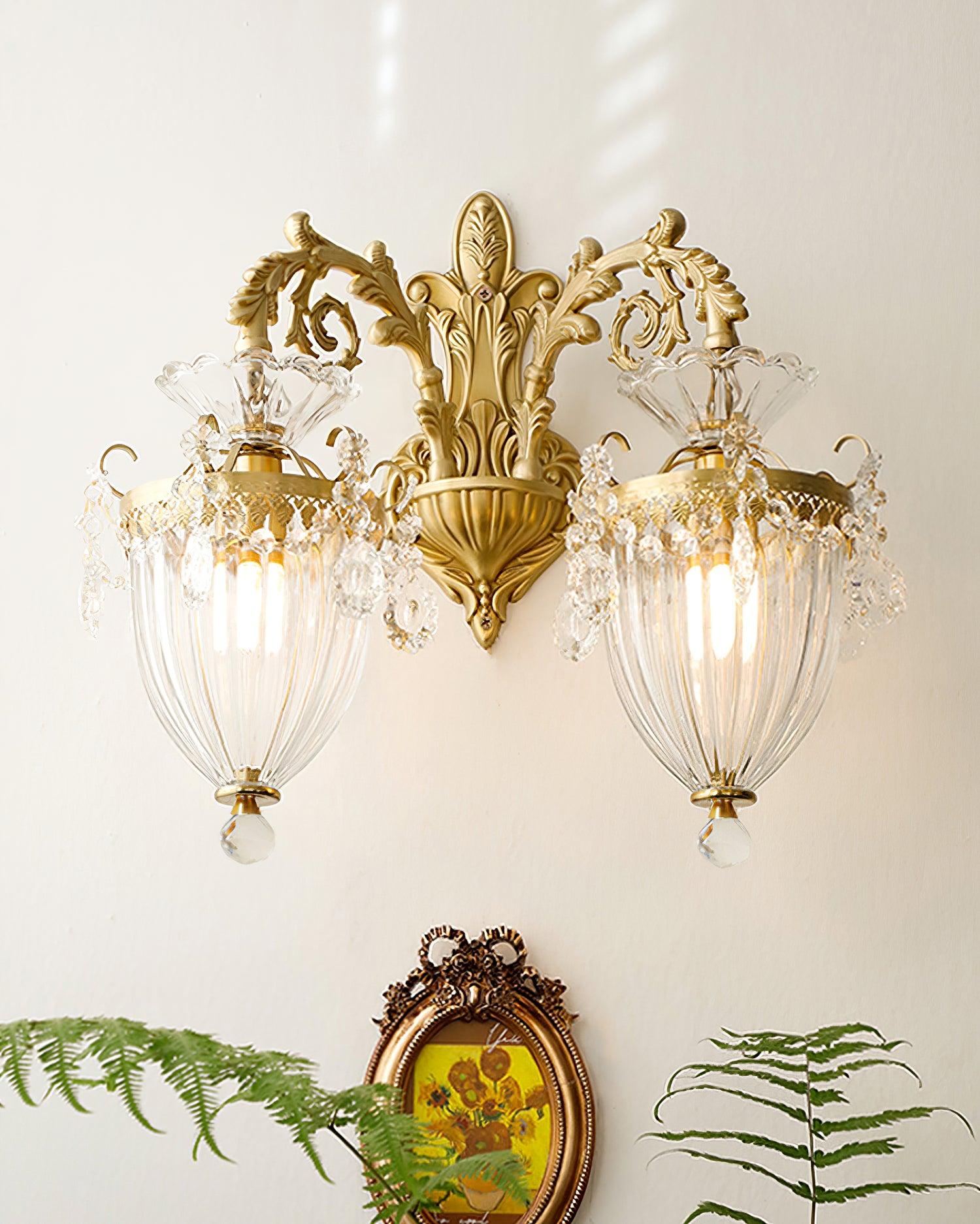 Elosia Gold Double Wall Lamp - Letslighting