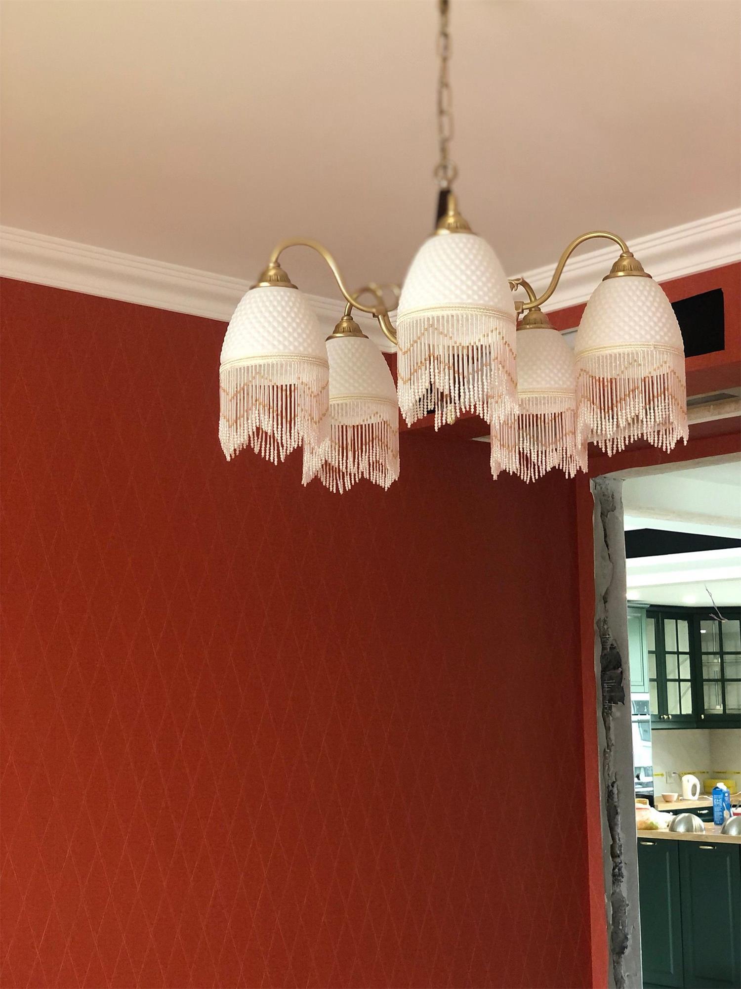 Aurora Chandelier Tassel Glass Vintage - Letslighting