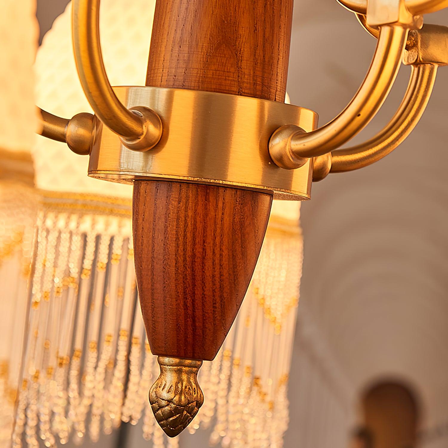 Aurora Chandelier Tassel Glass Vintage - Letslighting