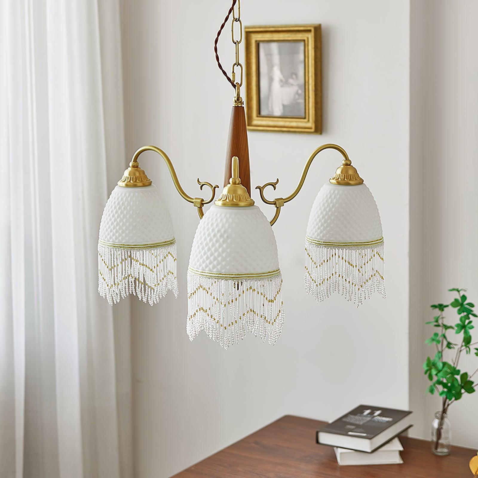 Aurora Chandelier Tassel Glass Vintage - Letslighting