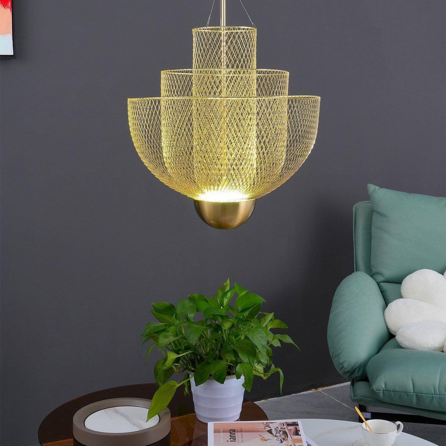 Lustra Chandelier Meshmatics Hanging Radiant - Letslighting