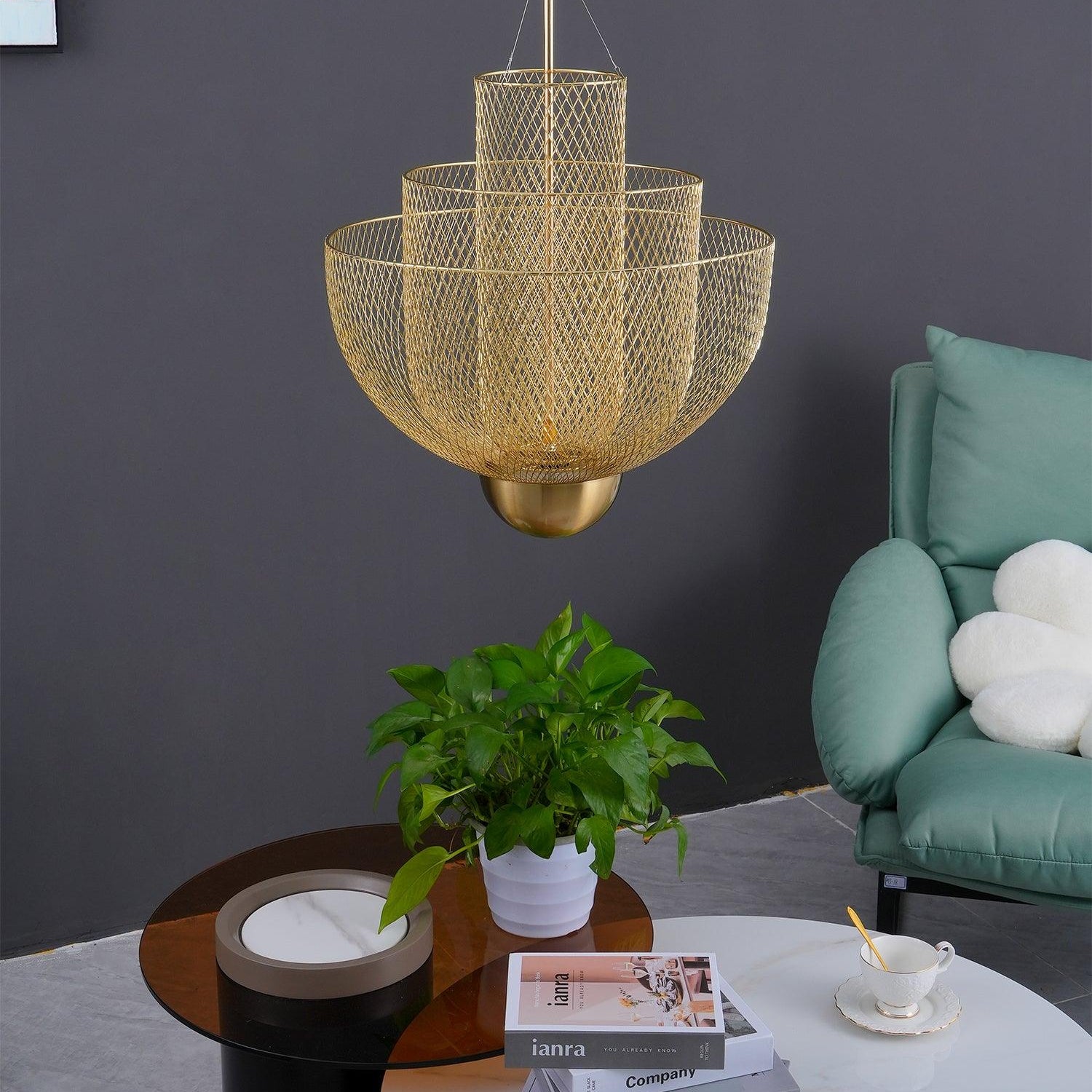 Lustra Chandelier Meshmatics Hanging Radiant - Letslighting