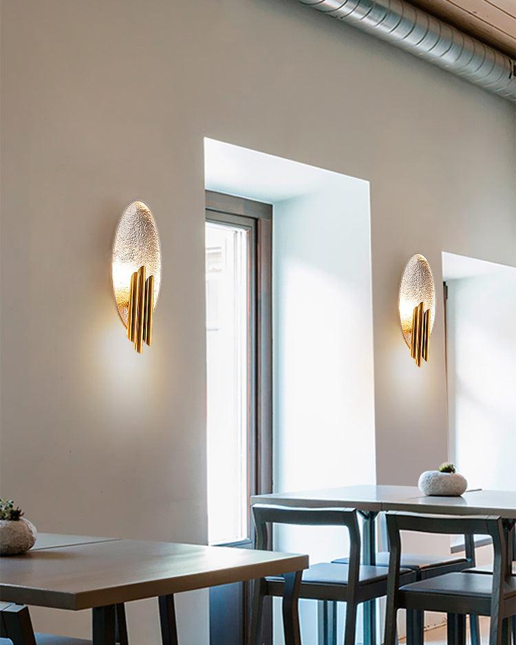 Lustra Wall Sconce Gold Black Minimalist - Letslighting