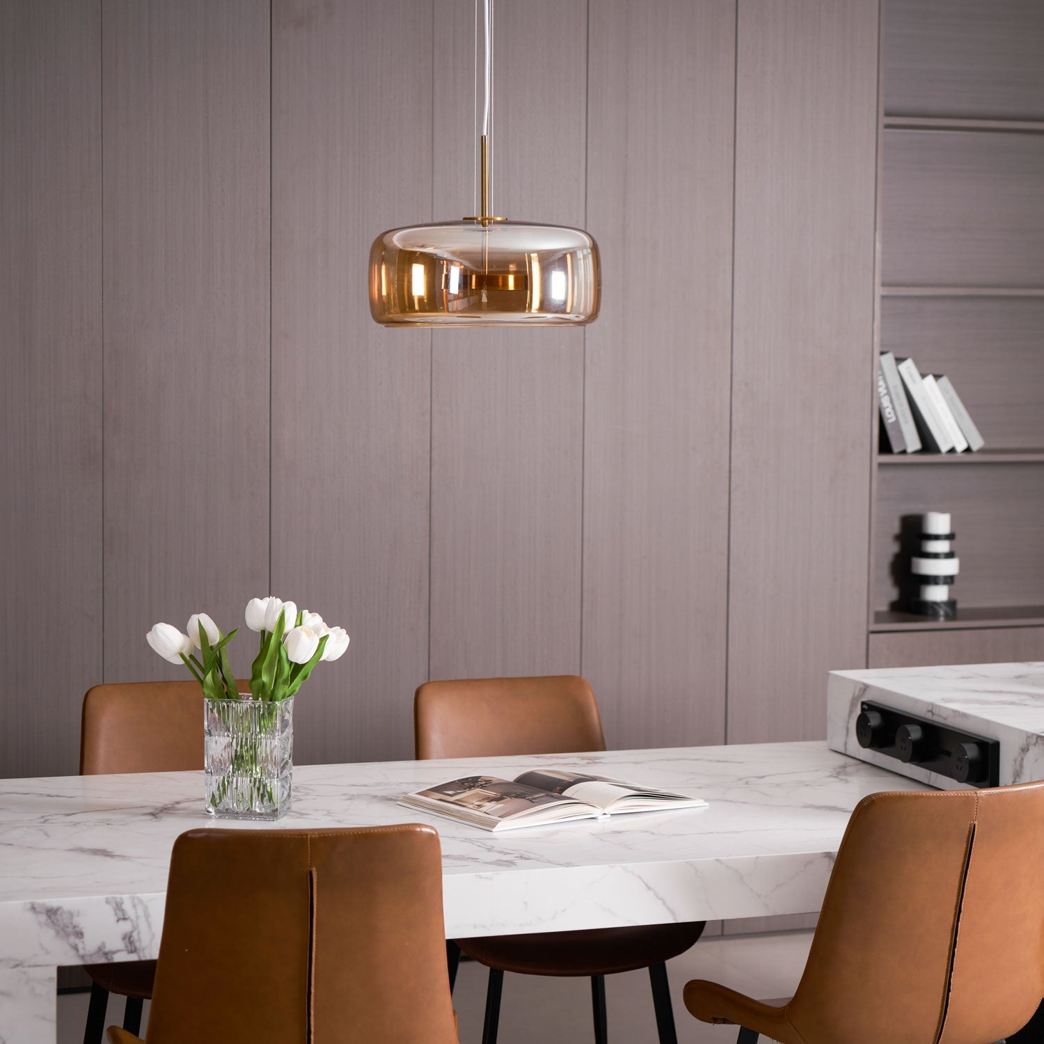 Obsidian Modern Glass Pendant Lamp - Letslighting