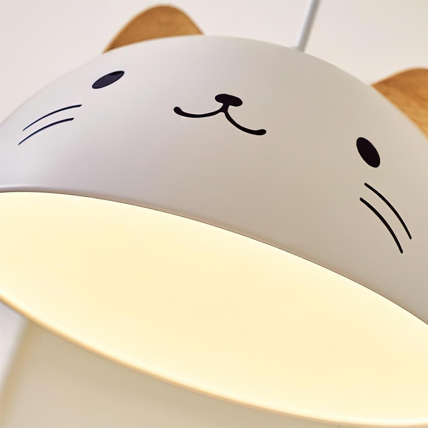 Mewi Playful Cat-Face Pendant Lamp - Letslighting