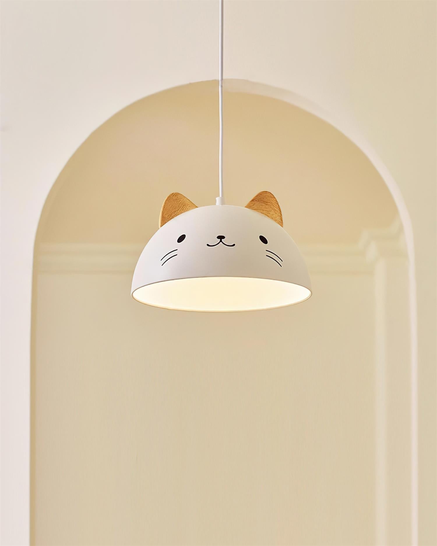 Mewi Playful Cat-Face Pendant Lamp - Letslighting