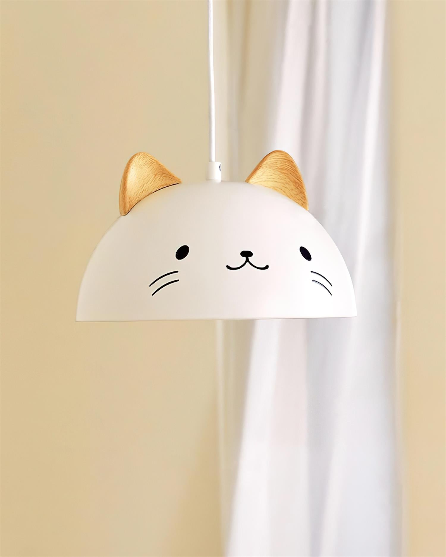 Mewi Playful Cat-Face Pendant Lamp - Letslighting