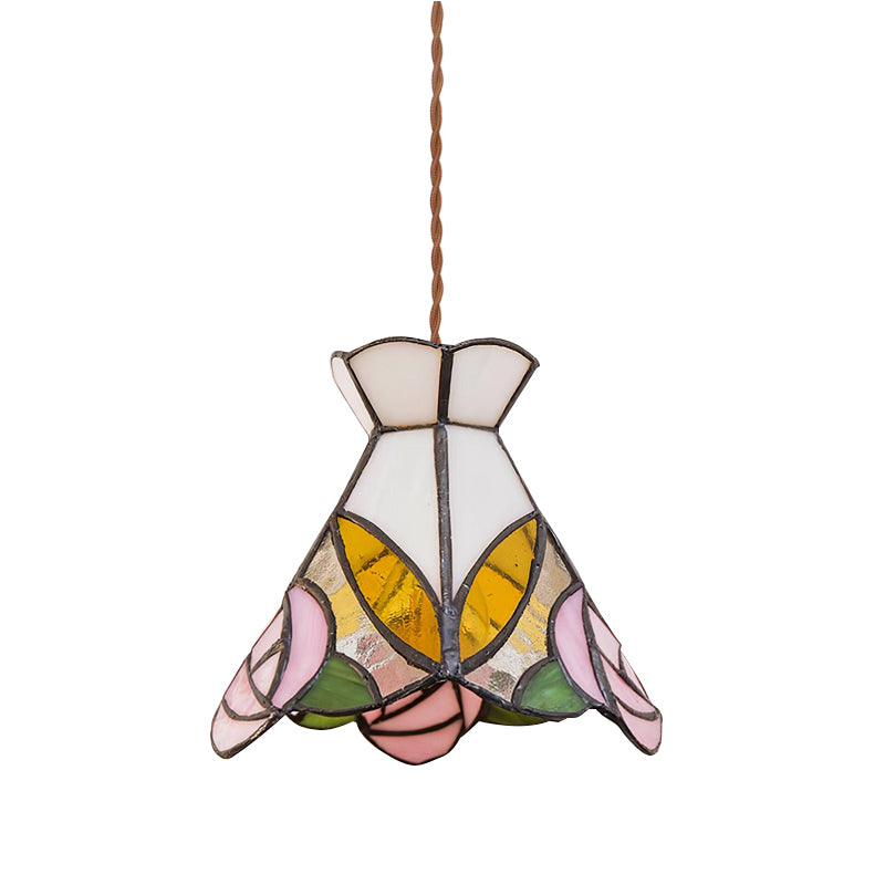 Tiffany Rose Leaf Pendant Light - Letslighting