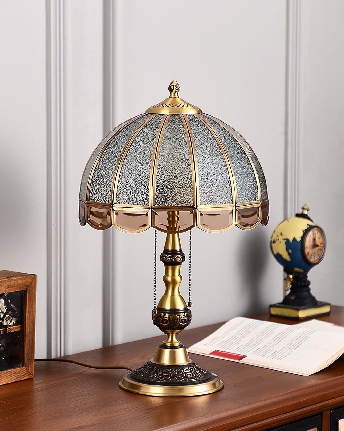 Brillix Brass & Glass Glam Table Lamp - Letslighting