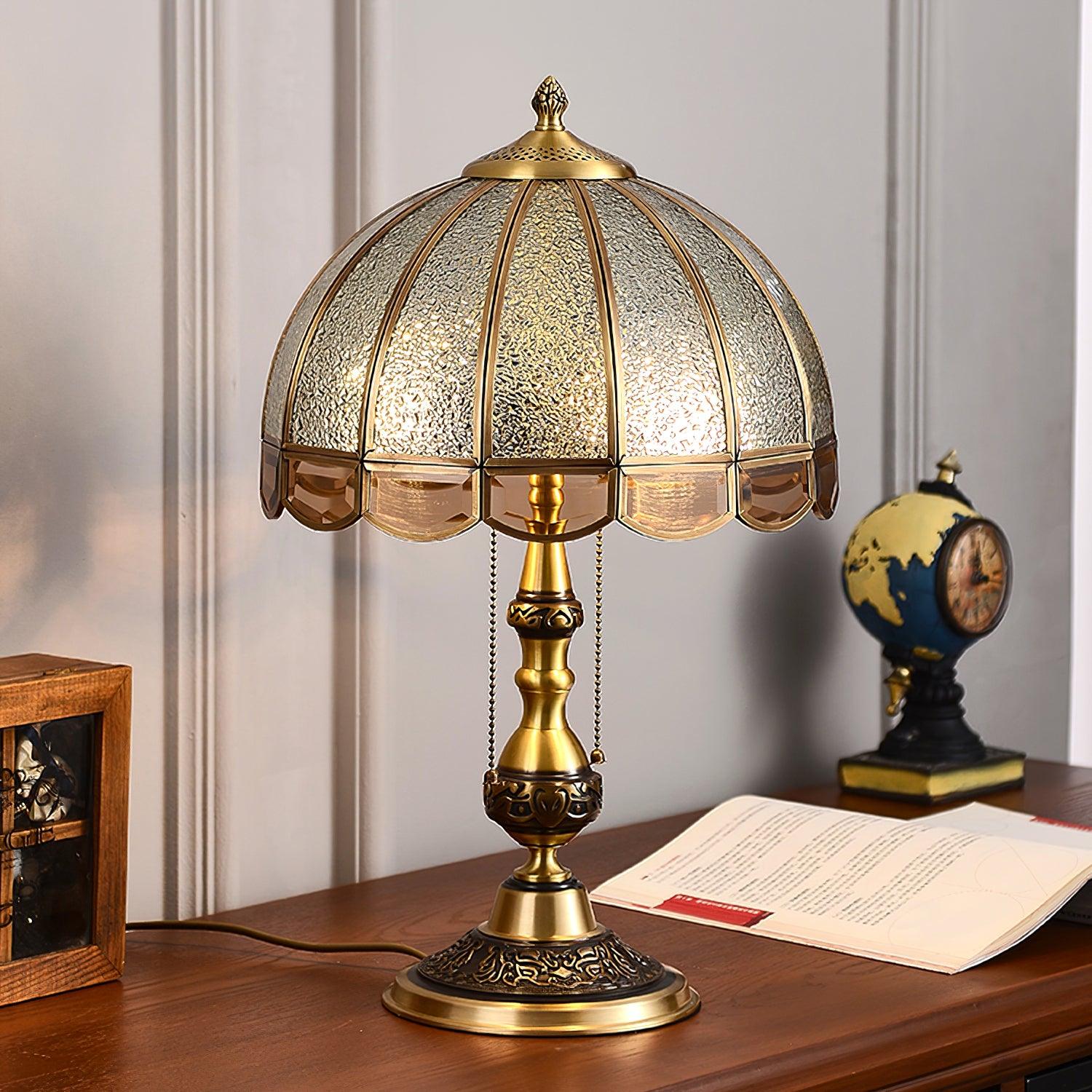 Brillix Brass & Glass Glam Table Lamp - Letslighting