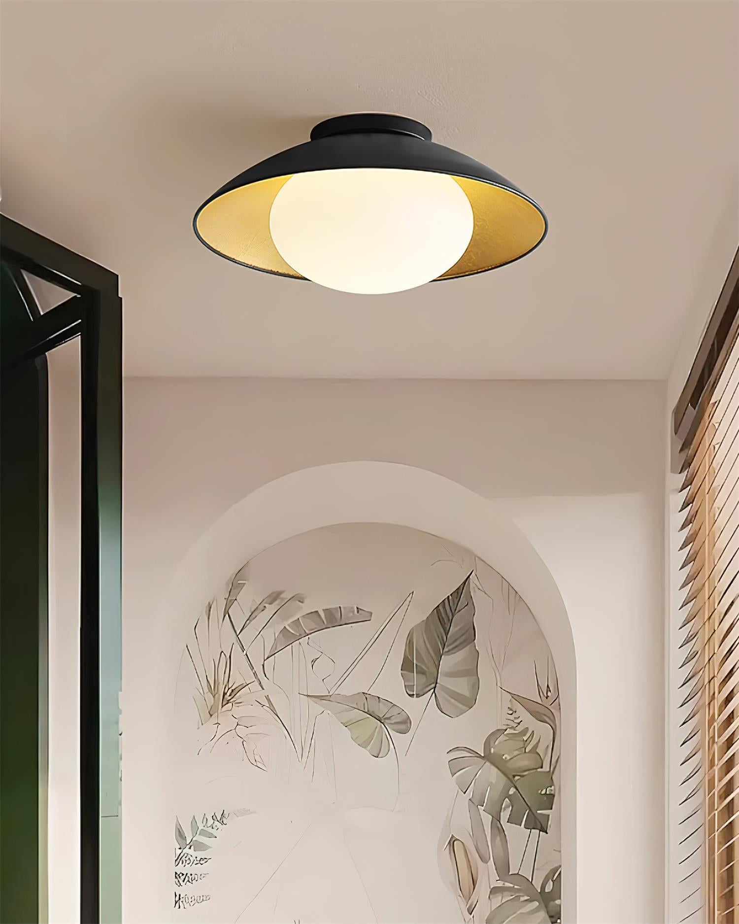 Ceiling Light Canopy Glass Globe Modern Minimalist - Letslighting