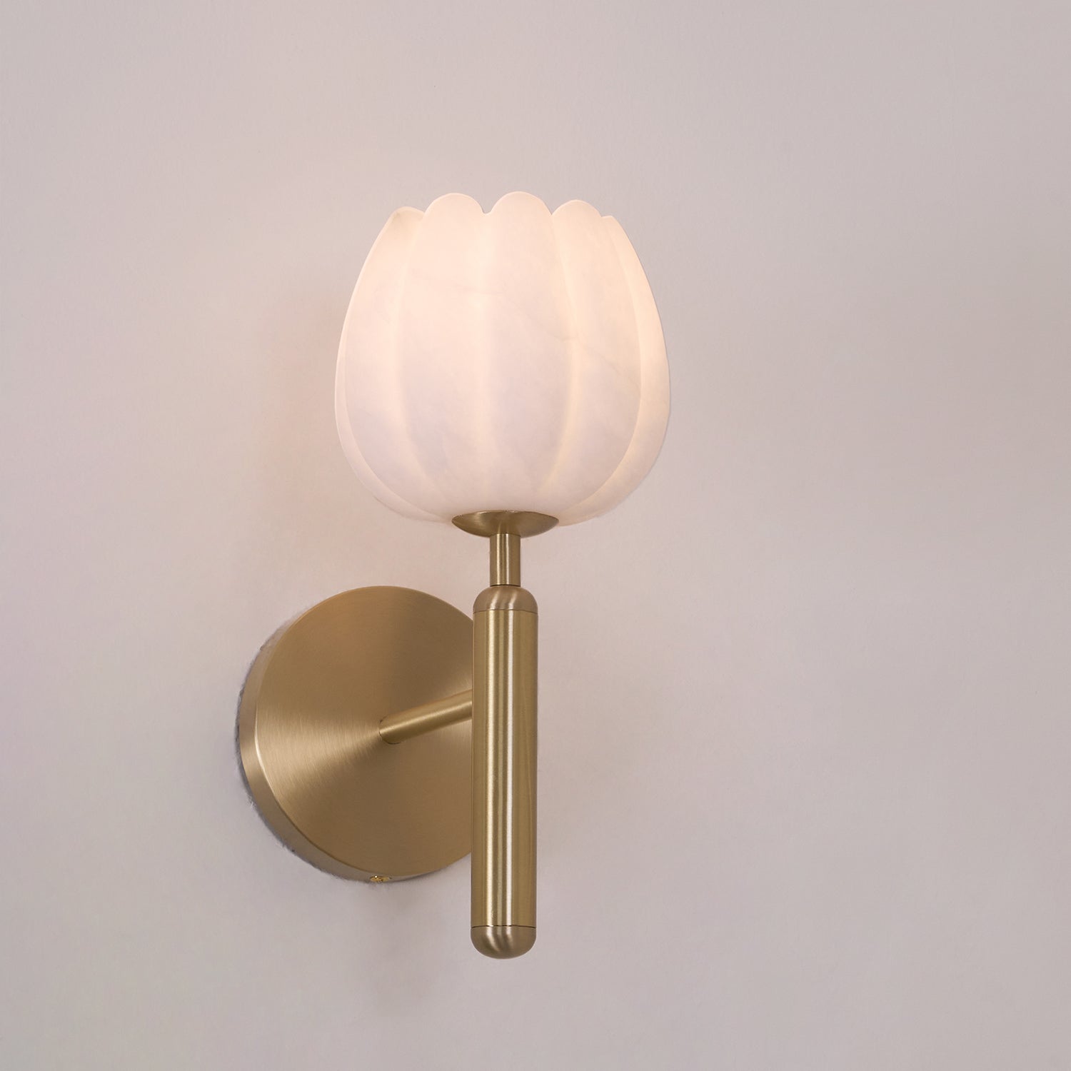 Valentina Alabaster Flowers Wall Lamp