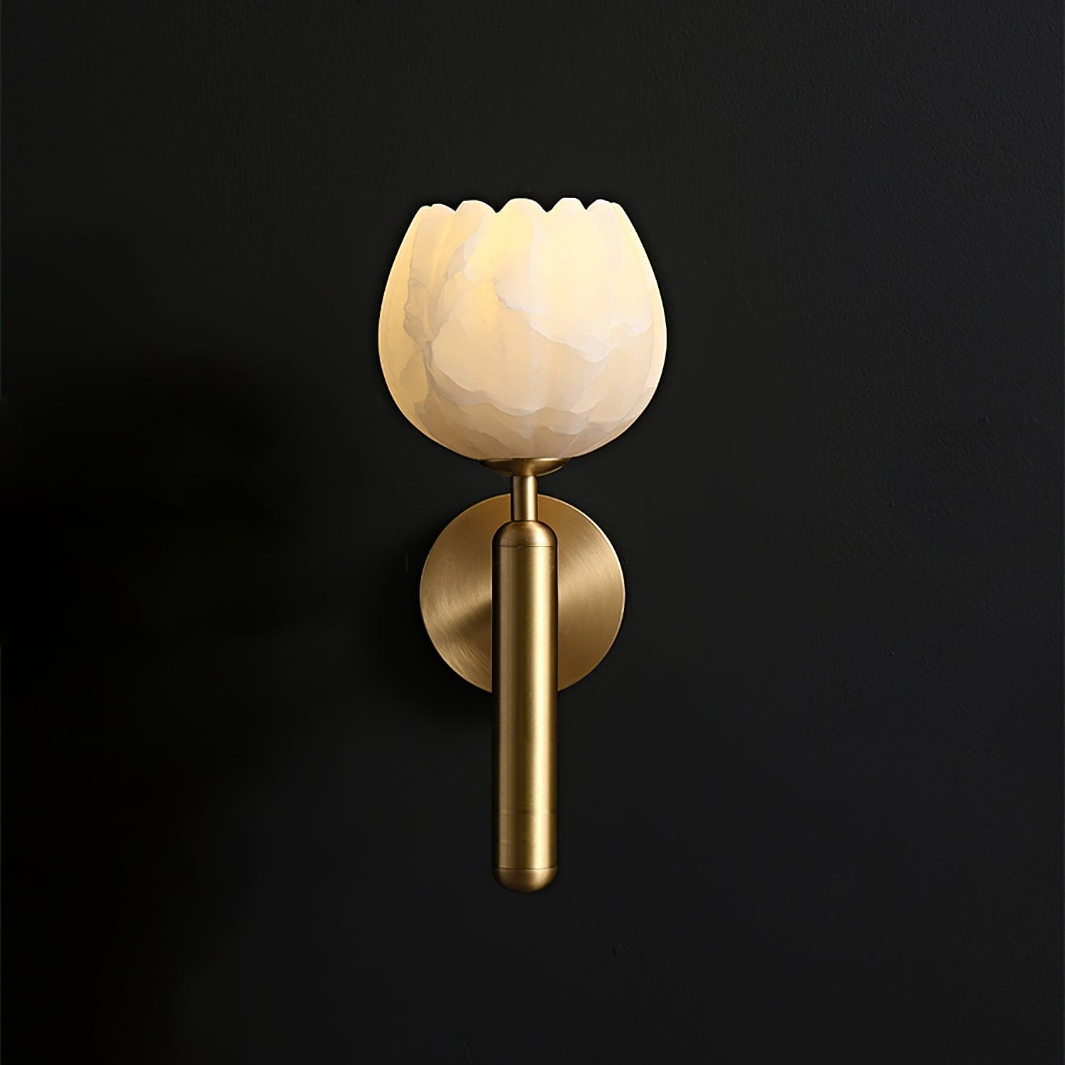 Valentina Alabaster Flowers Wall Lamp