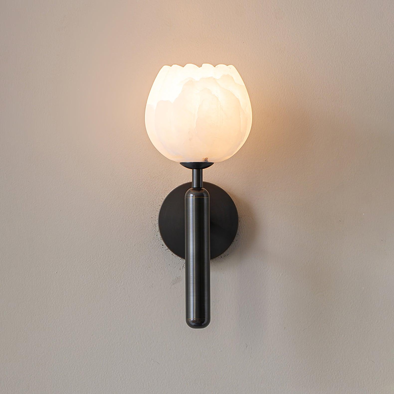 Valentina Alabaster Flowers Wall Lamp