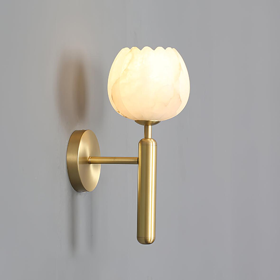 Valentina Alabaster Flowers Wall Lamp