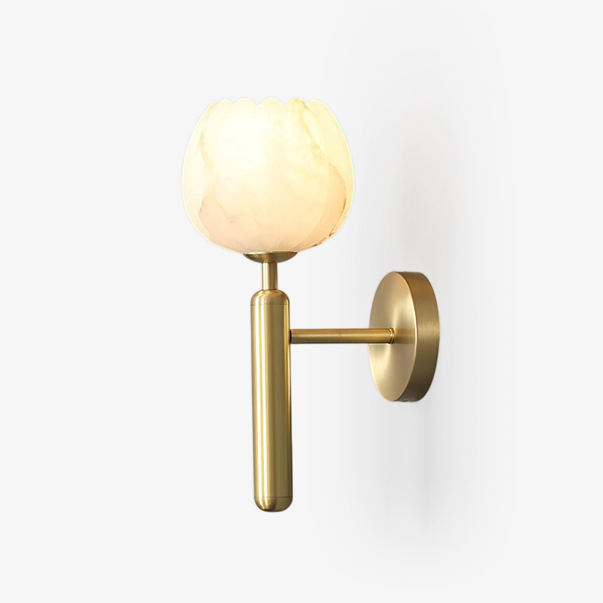 Valentina Alabaster Flowers Wall Lamp