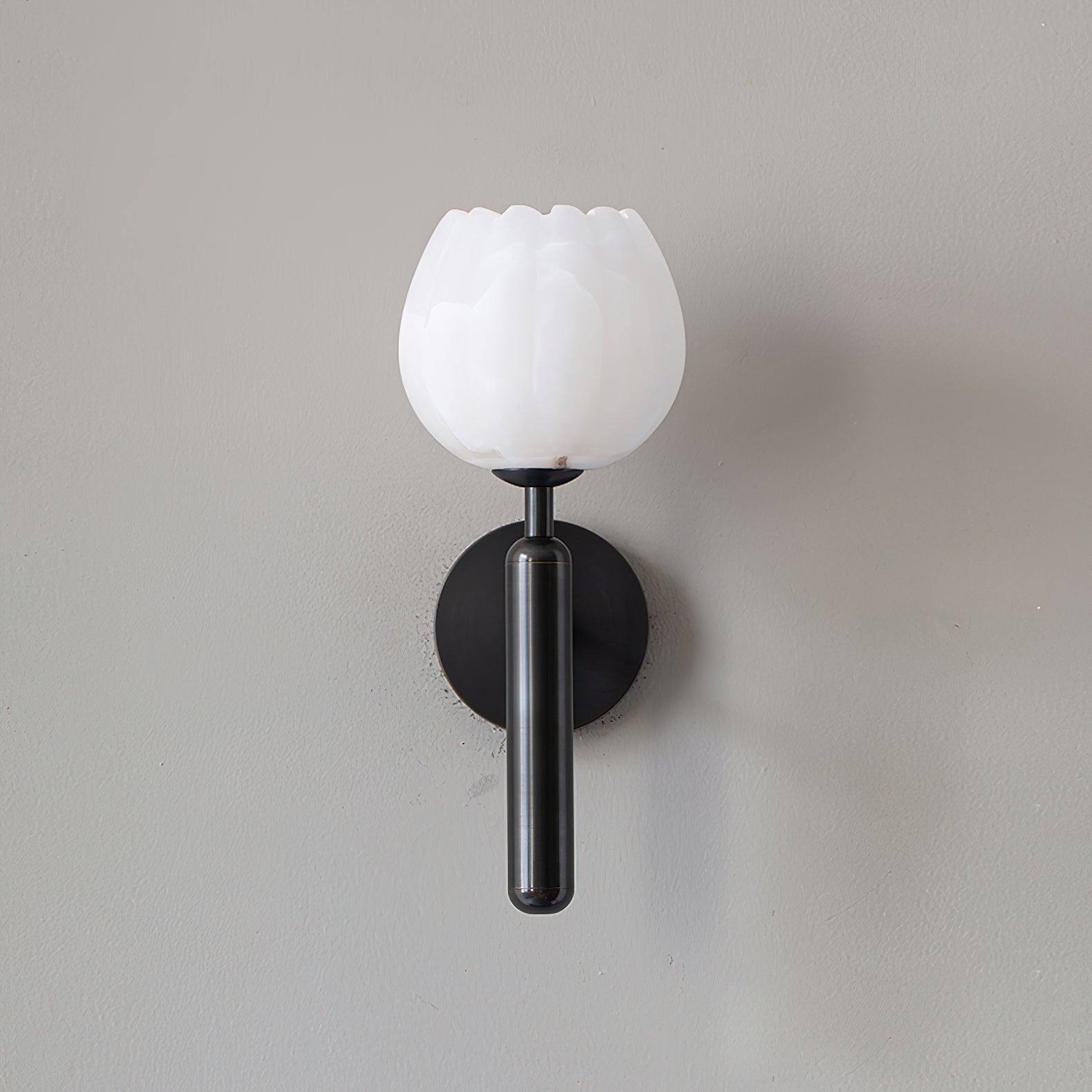 Orlaeila Modern Minimalist Brass Alabaster Wall Lamp - Letslighting
