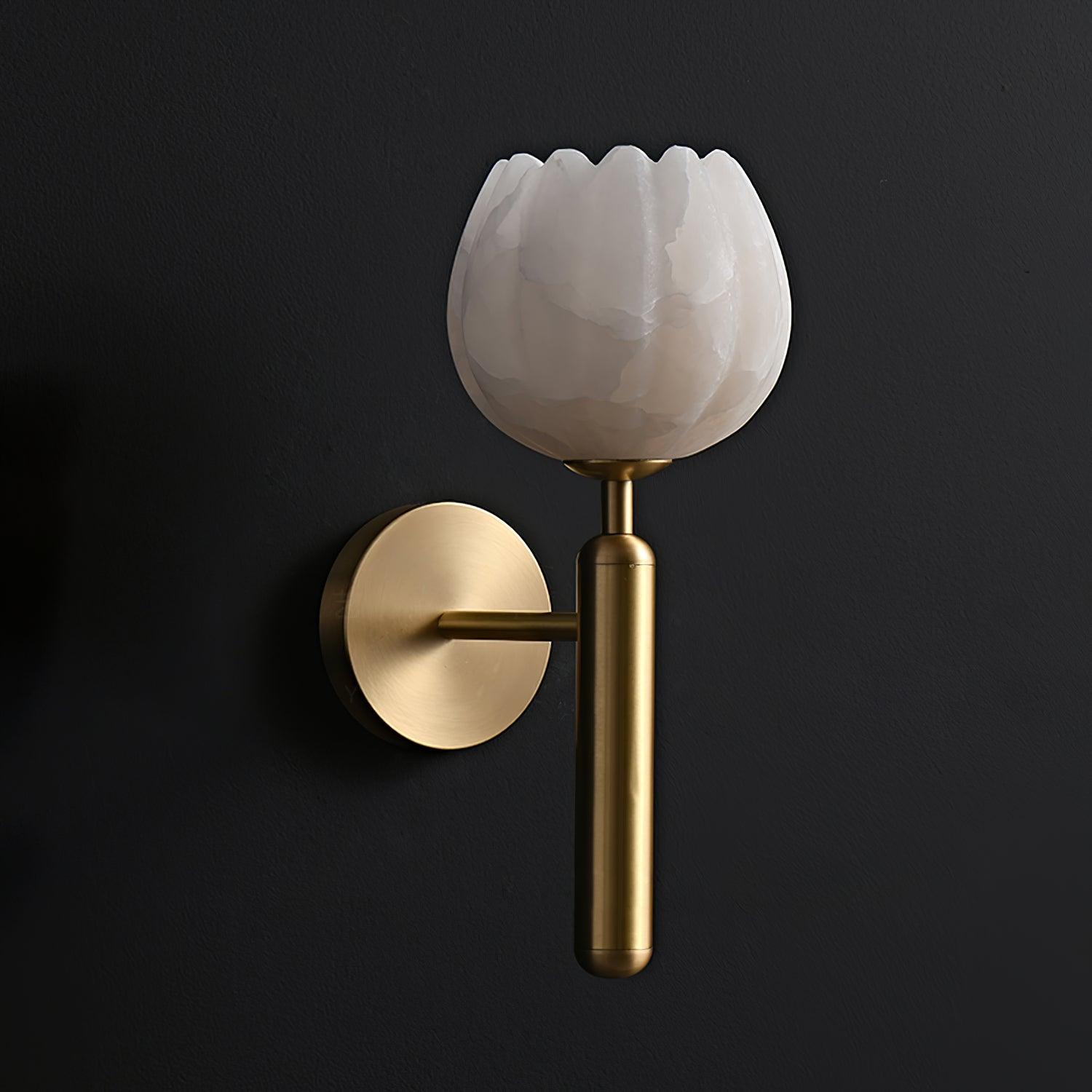 Valentina Alabaster Flowers Wall Lamp