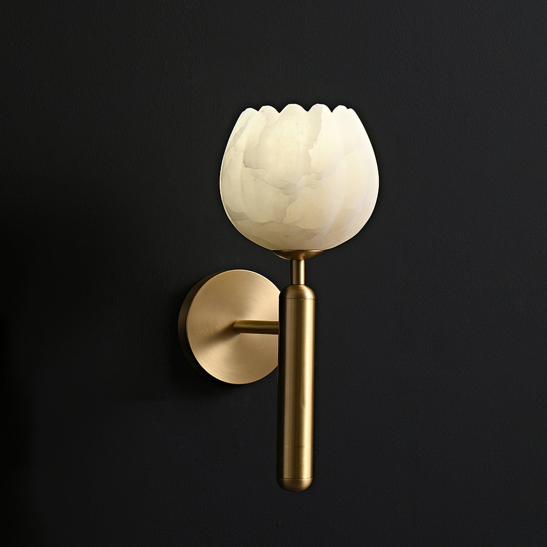 Valentina Alabaster Flowers Wall Lamp