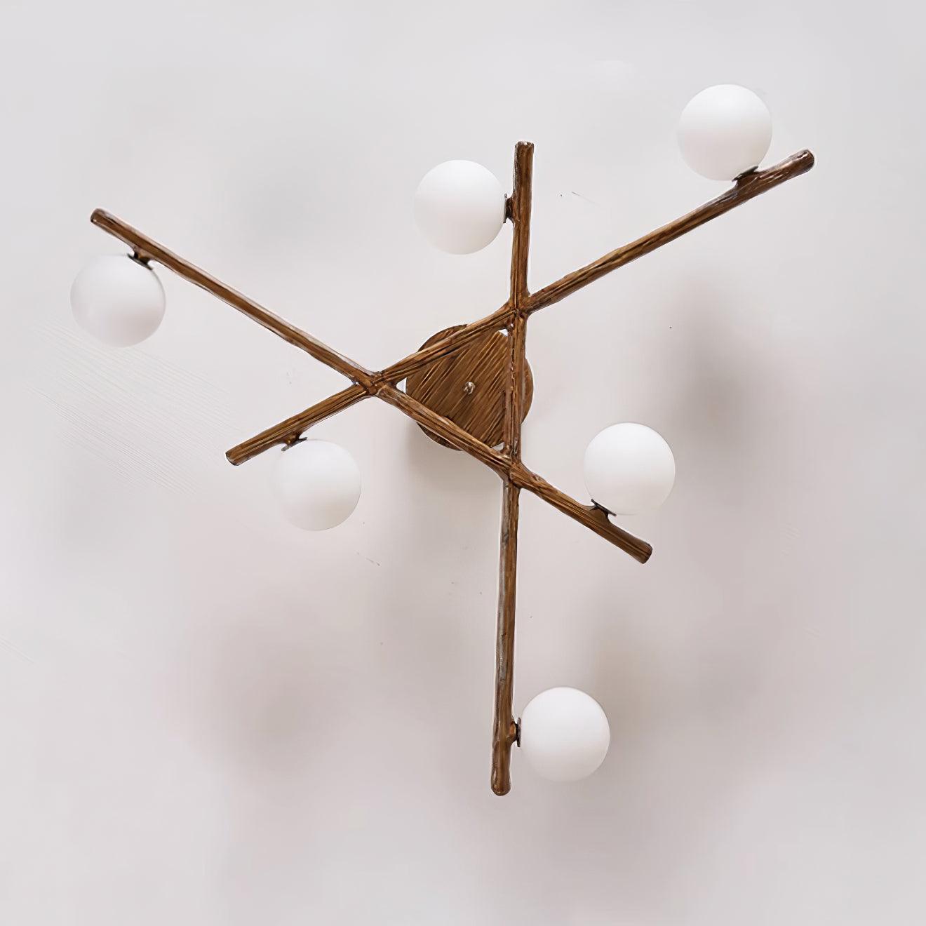 Wooden Branch Ceiling Light - Letslighting