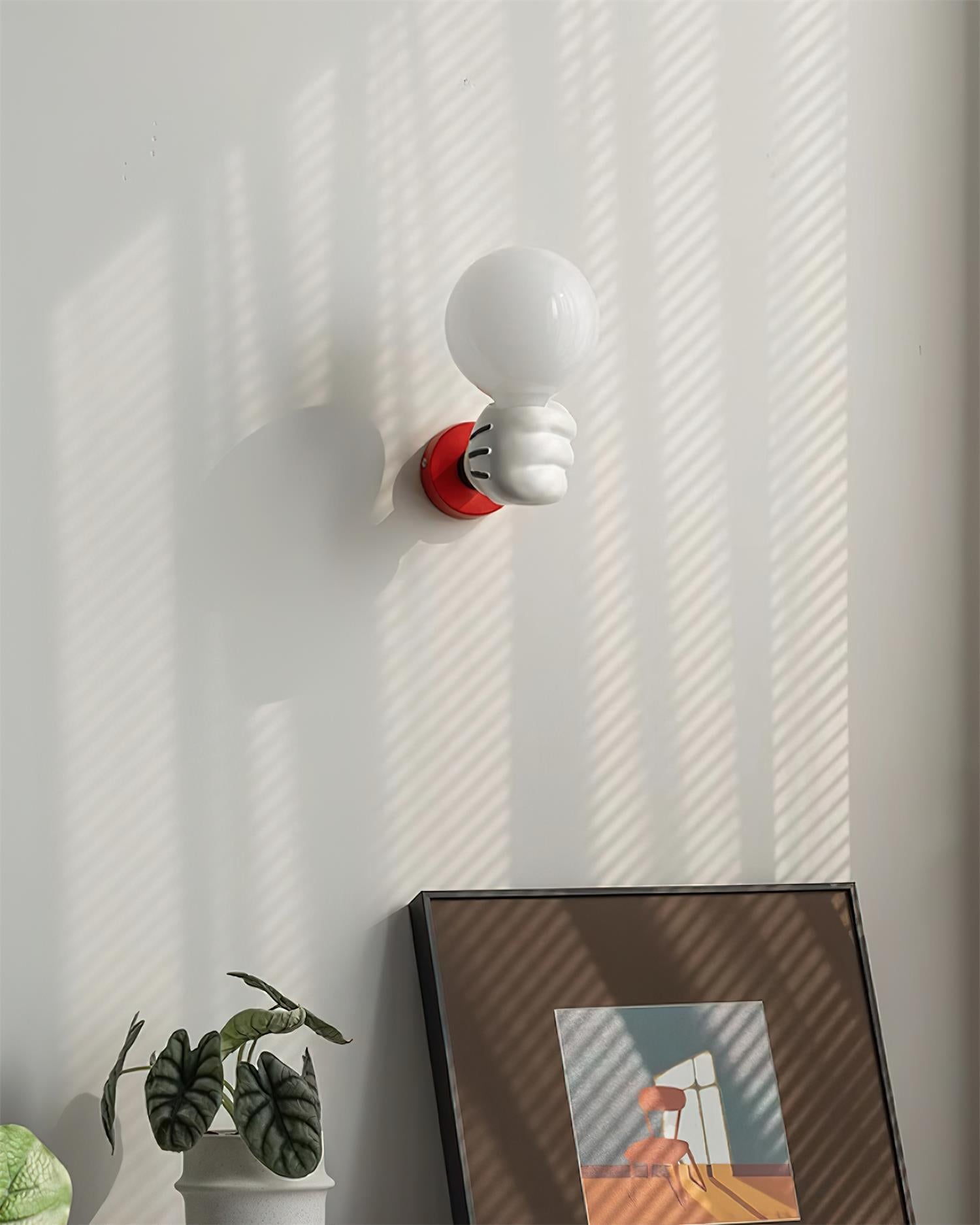 Wall Lamp Fabric Shade Modern Classic Gold Walnut Sconce Bedroom - Letslighting
