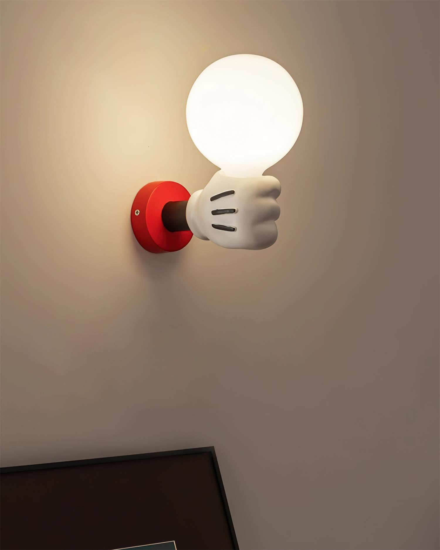 Wall Lamp Fabric Shade Modern Classic Gold Walnut Sconce Bedroom - Letslighting