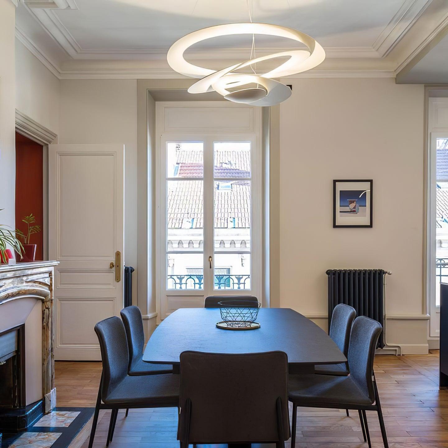 Micro LED Chandelier LED Swirl Rings - Letslighting