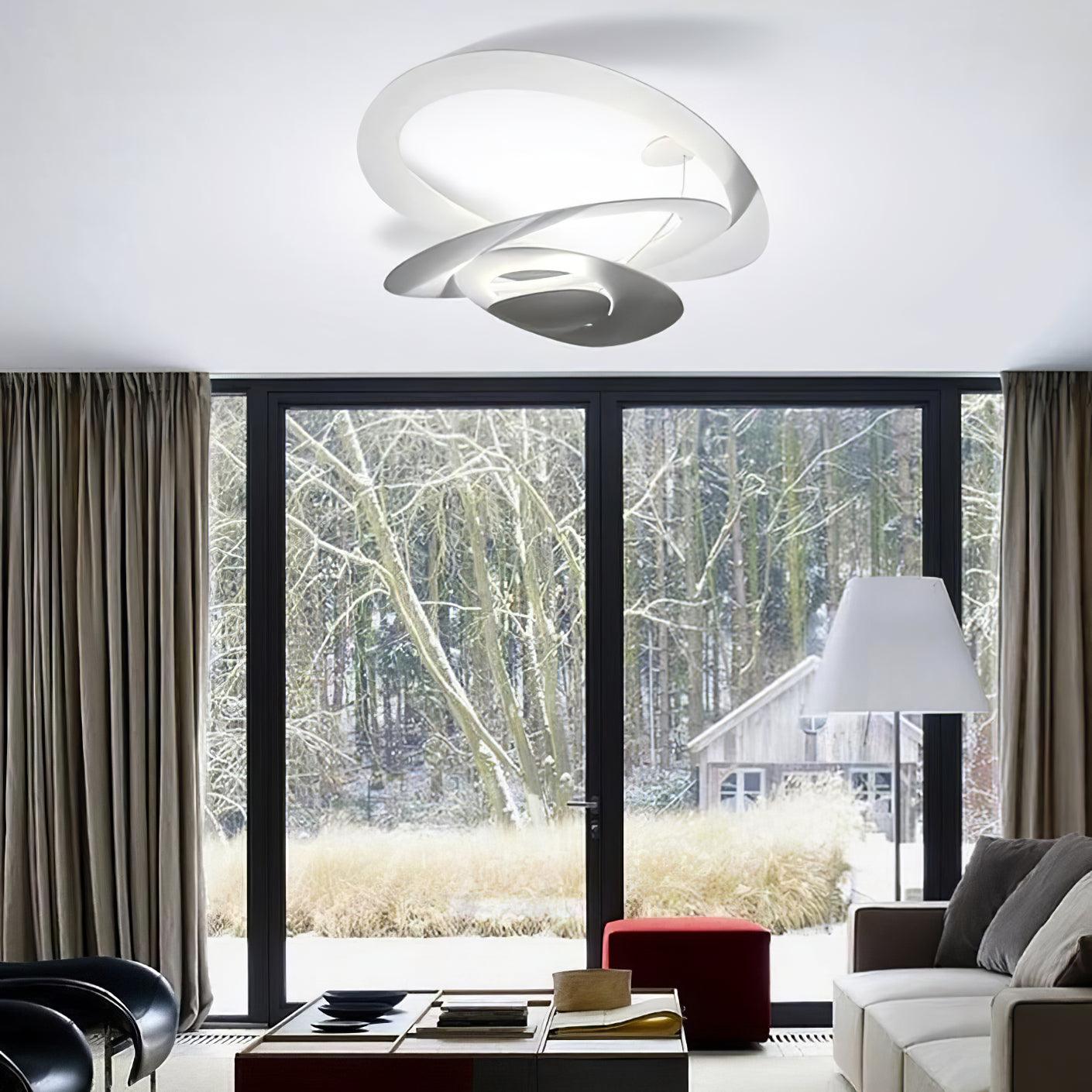 Micro LED Chandelier LED Swirl Rings - Letslighting