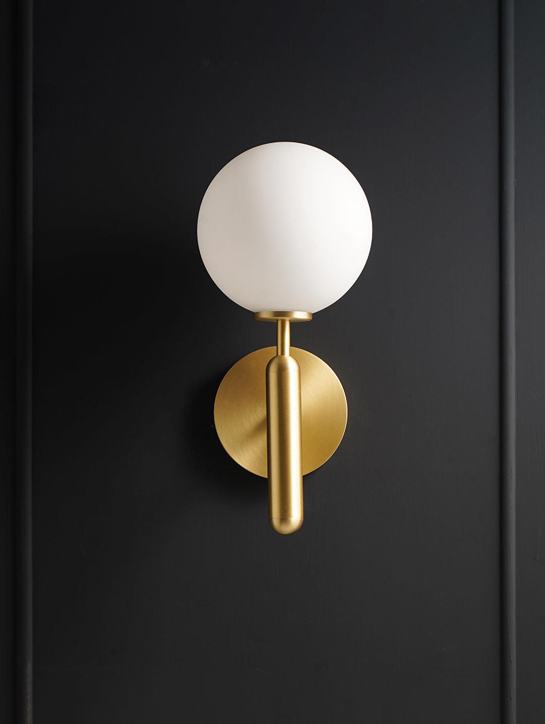 Ilirila Modern Minimalist Brass Glass Wall Light - Letslighting