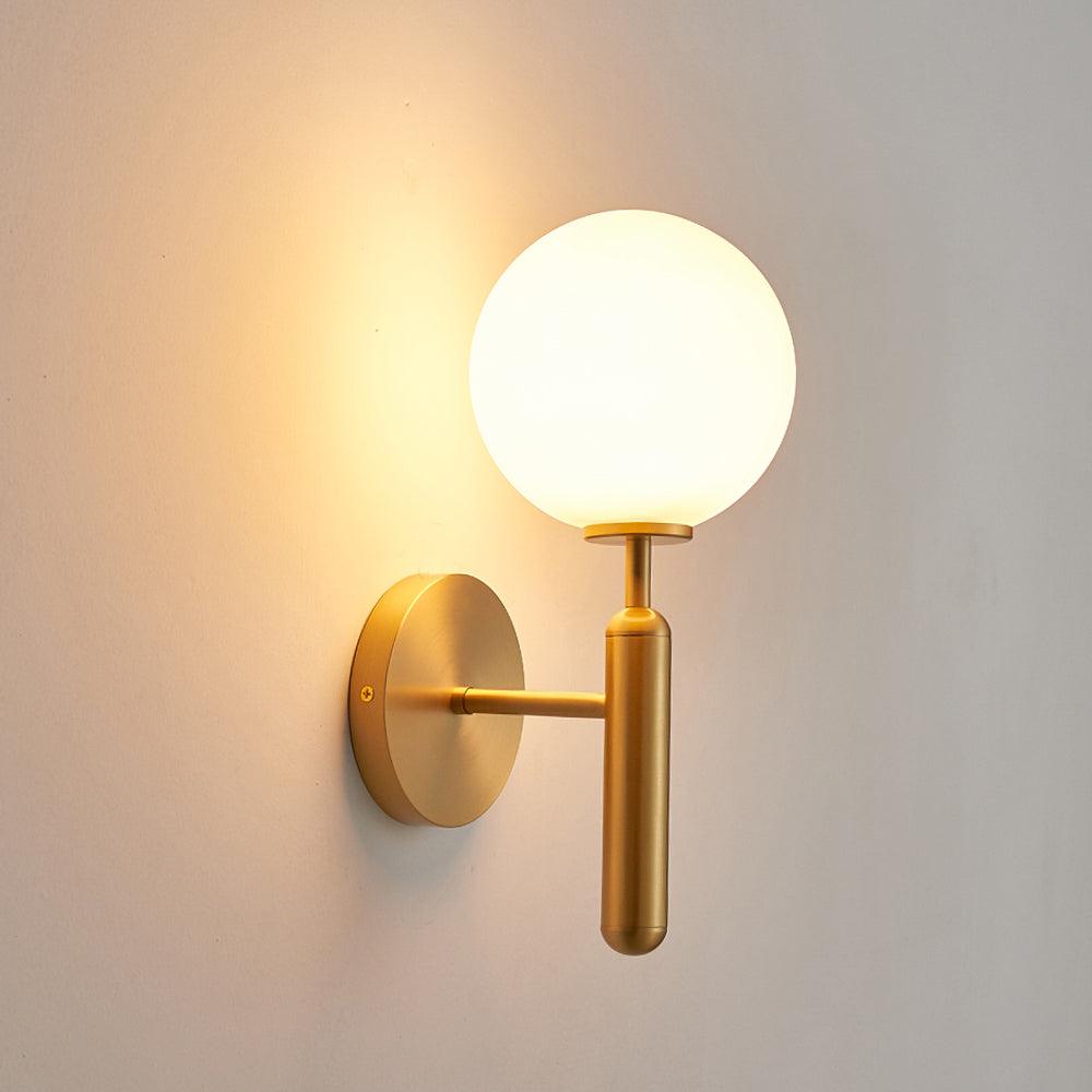 Ilirila Modern Minimalist Brass Glass Wall Light - Letslighting