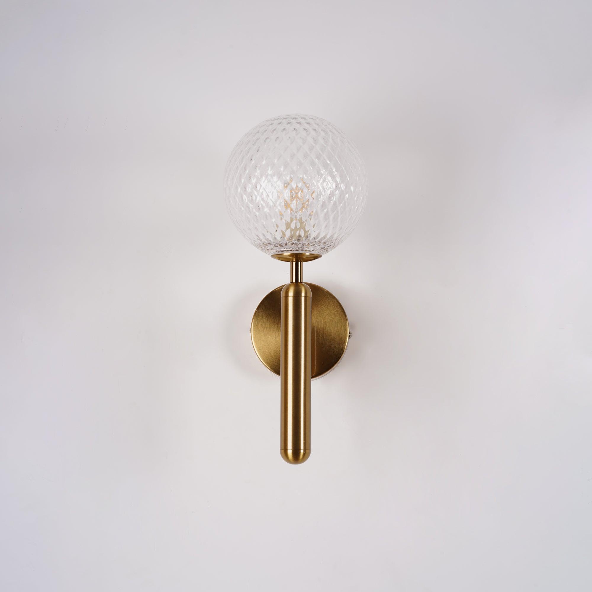 Ilirila Modern Minimalist Brass Glass Wall Light - Letslighting