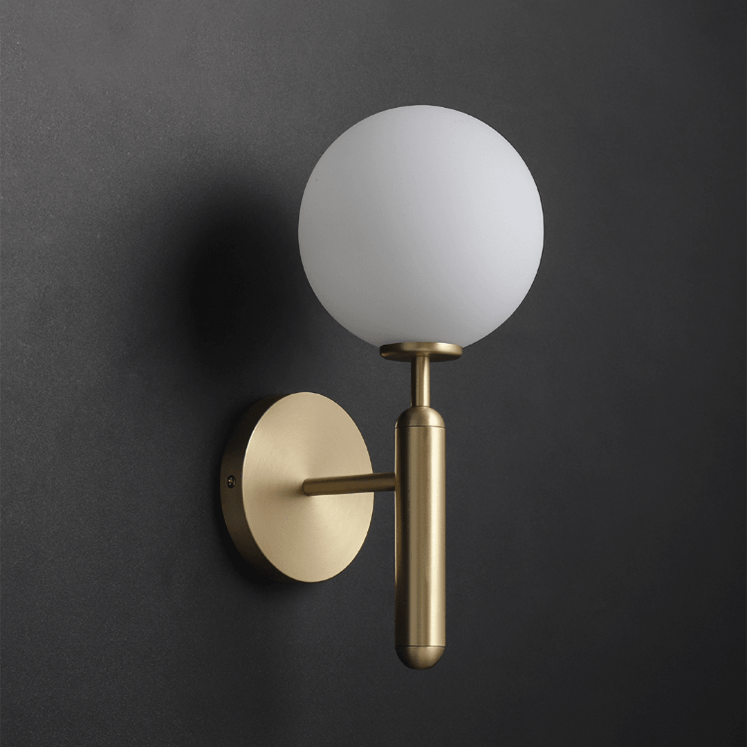 Ilirila Modern Minimalist Brass Glass Wall Light - Letslighting