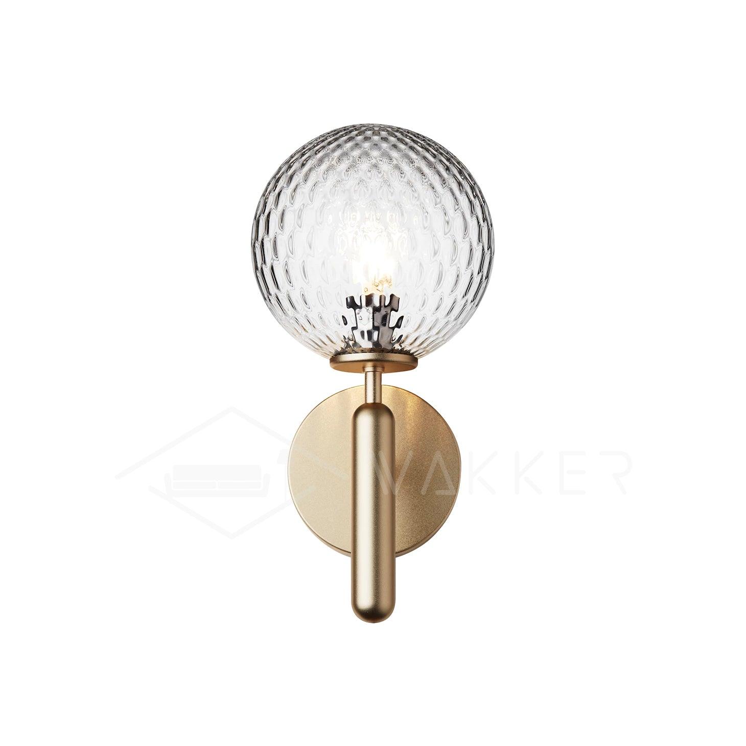 Ilirila Modern Minimalist Brass Glass Wall Light - Letslighting