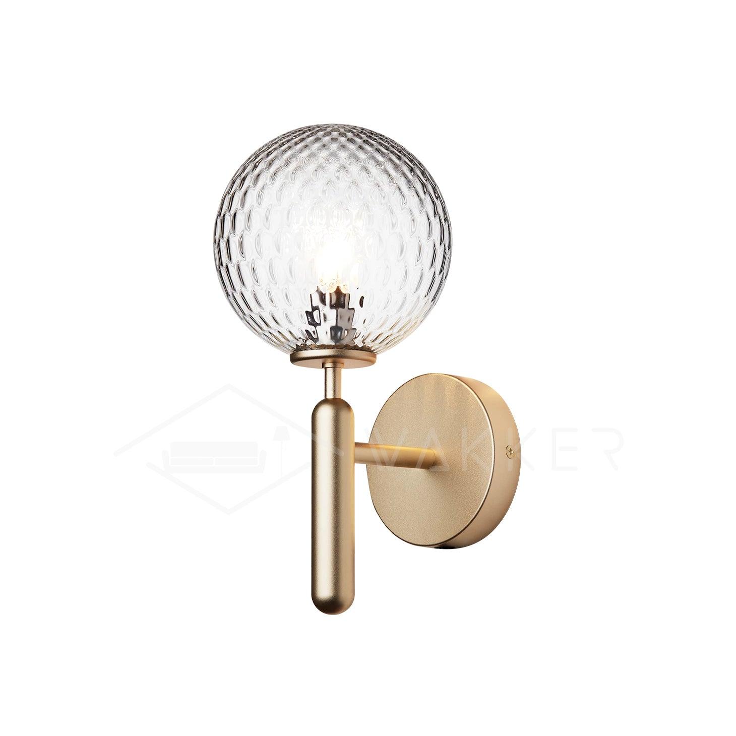 Ilirila Modern Minimalist Brass Glass Wall Light - Letslighting