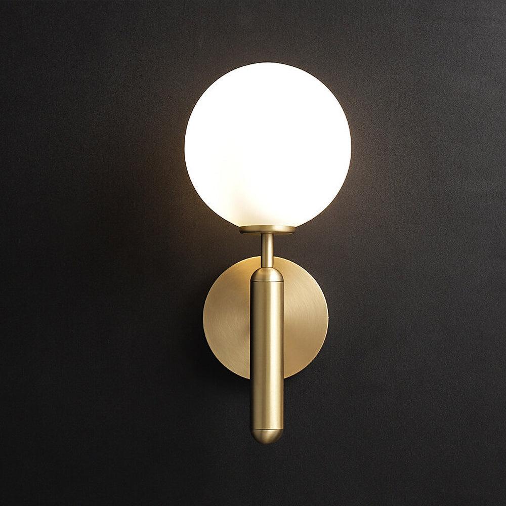 Ilirila Modern Minimalist Brass Glass Wall Light - Letslighting