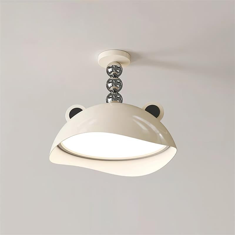 Miki Ceiling Light Cat Ears Orb Accent Playful Modern - Letslighting